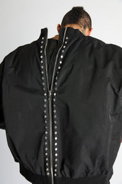 ROWAN HALF HALF BOMBER | BLACK