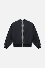 ROWAN HALF HALF BOMBER | BLACK BLACK / XL