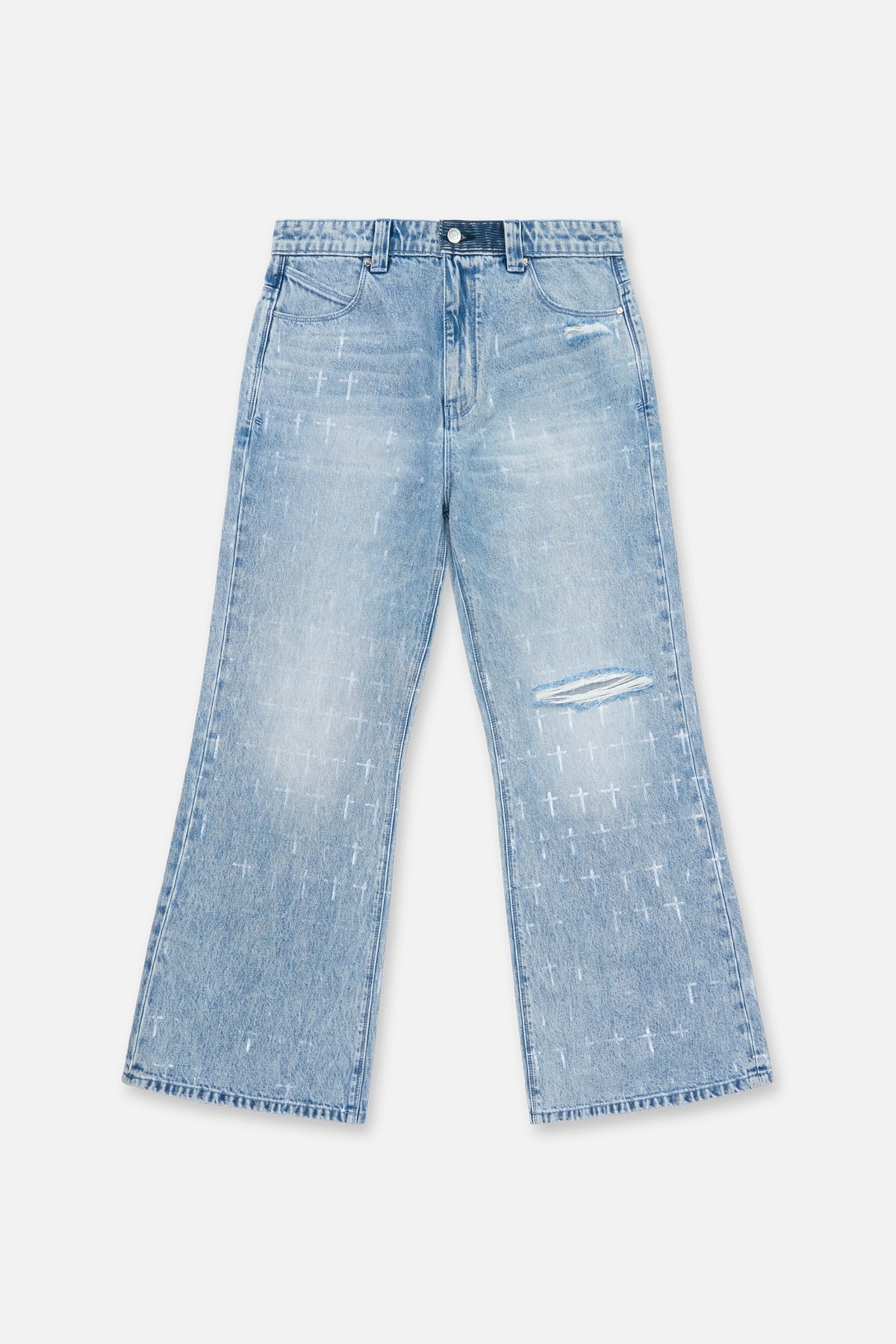 HUGH WIDE LEG FLARE JEAN | OCEAN SHINE