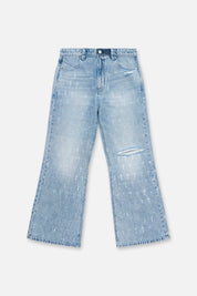 HUGH WIDE LEG FLARE JEAN | OCEAN SHINE