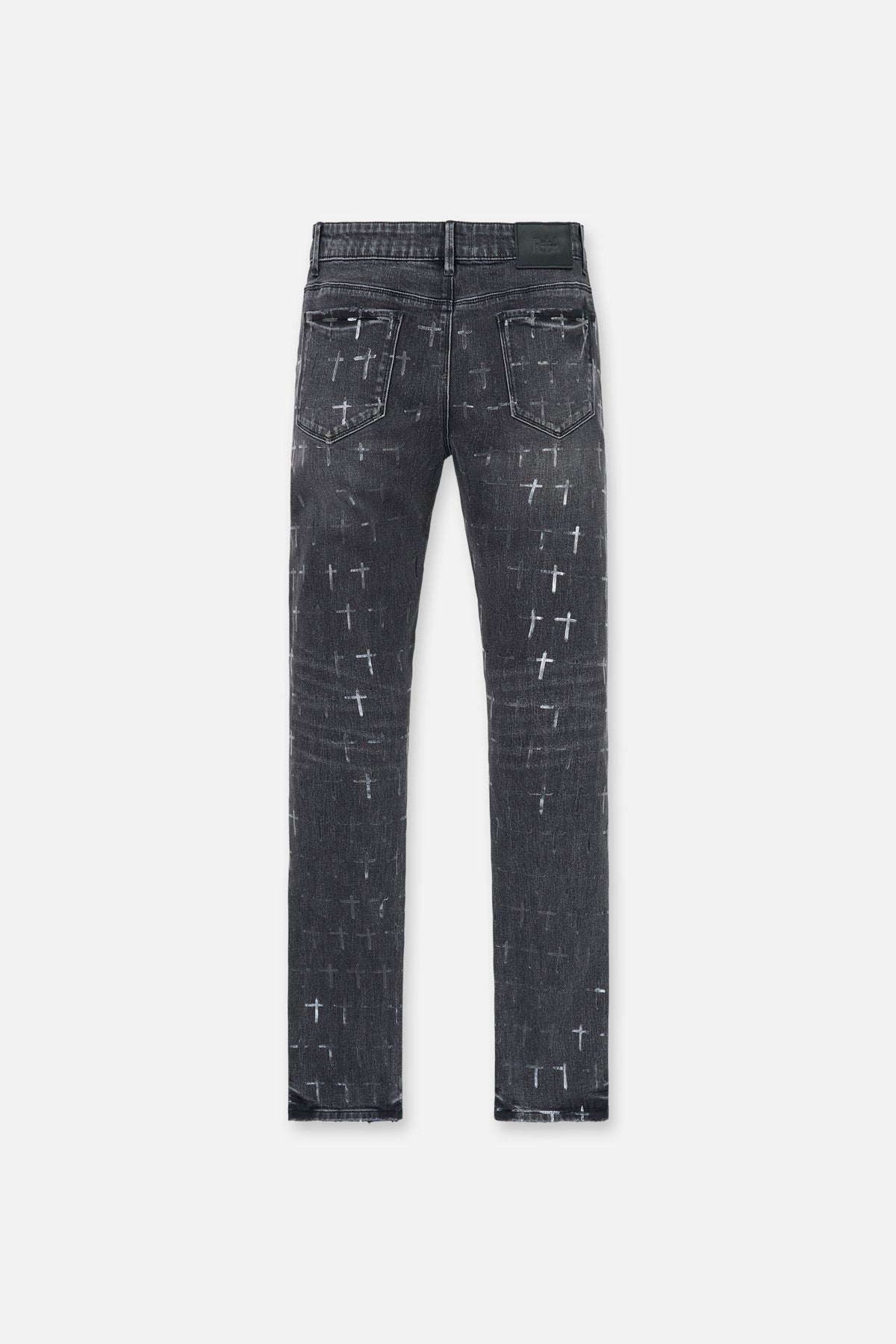 Men's Grey Coated Skinny Jeans | RTA