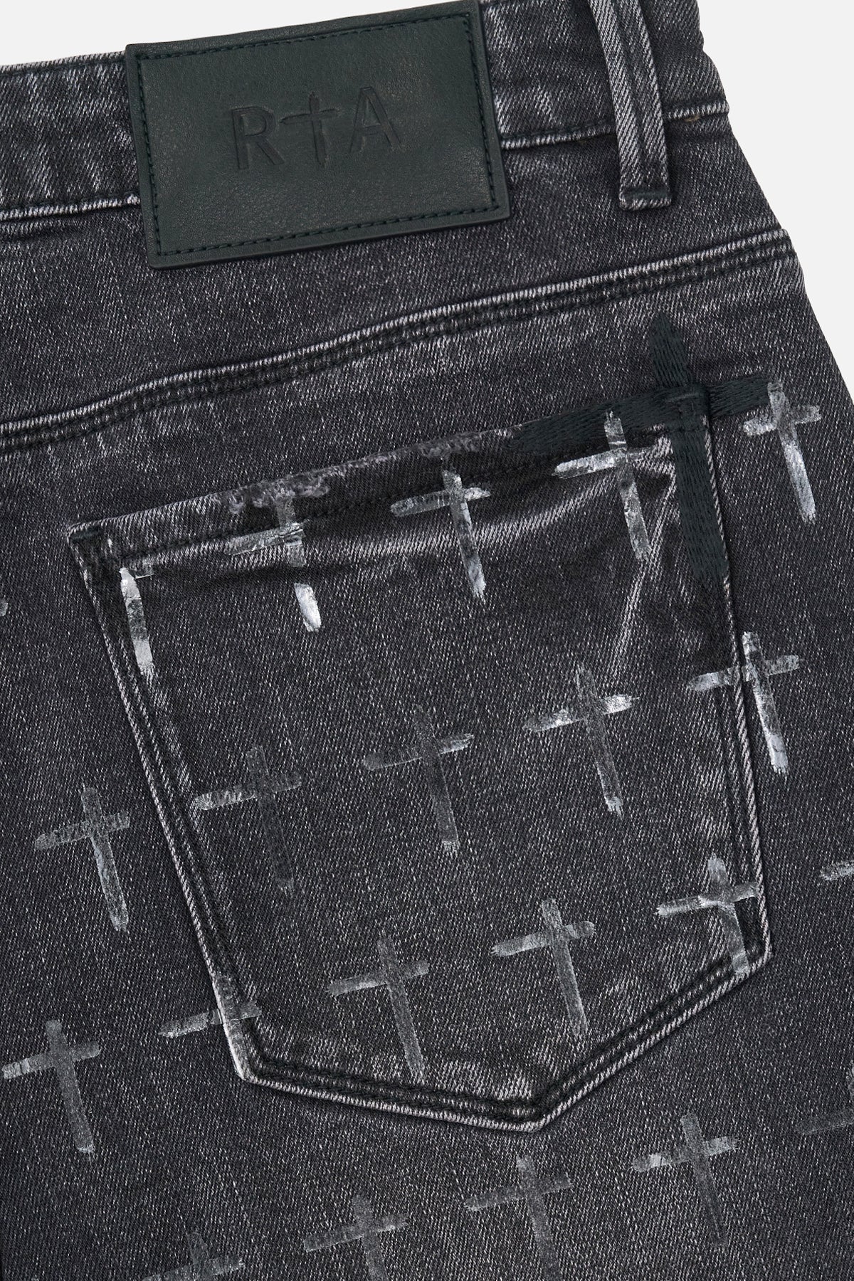Men's Grey Coated Skinny Jeans | RTA