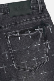 BRYANT SKINNY JEAN | NOIR COATED GREY