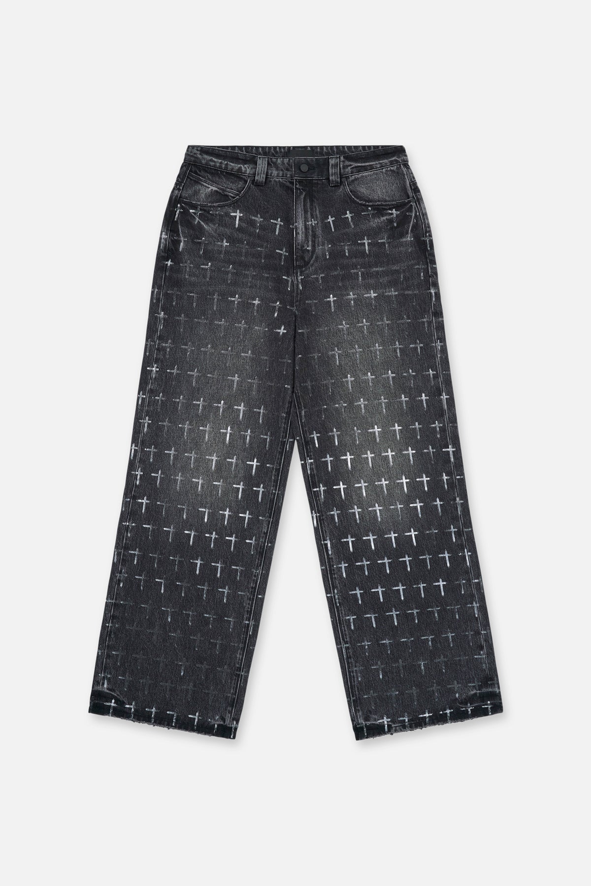 FRANCO WIDE LEG JEAN | NOIR COATED GREY