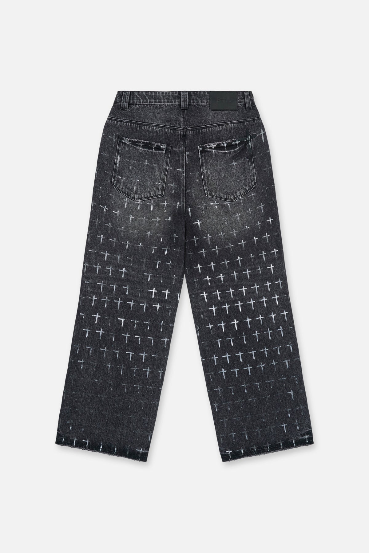 FRANCO WIDE LEG JEAN | NOIR COATED GREY