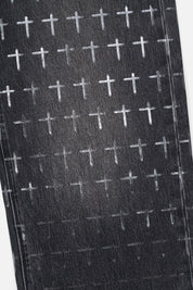 FRANCO WIDE LEG JEAN | NOIR COATED GREY