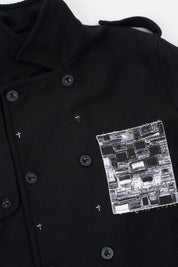 JULIAN TRENCH COAT | BLACK VINTAGE PATCH