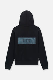 DION HOODIE | BLACK GLITCH RTA