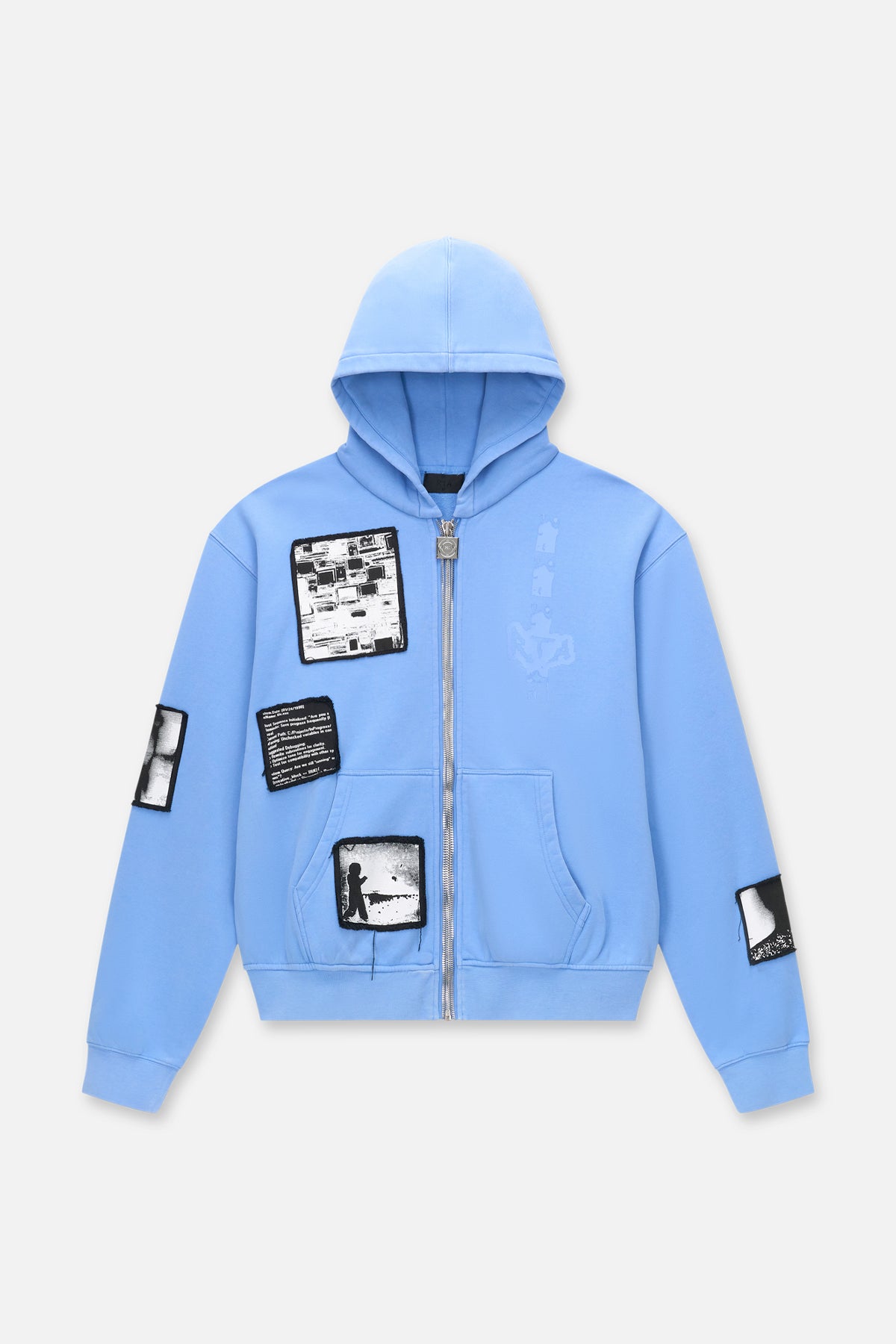 ZEV ZIP HOODIE | BLUE DIGITAL PATCH