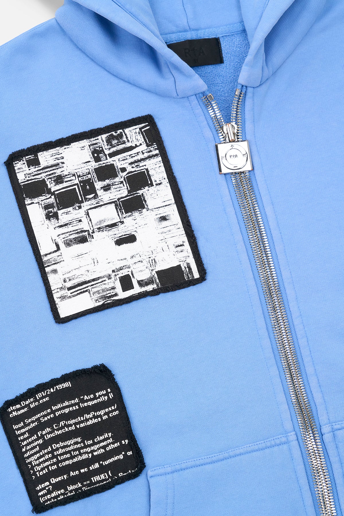 ZEV ZIP HOODIE | BLUE DIGITAL PATCH