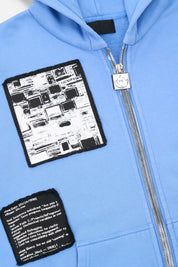 ZEV ZIP HOODIE | BLUE DIGITAL PATCH