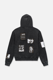 ZEV ZIP UP HOODIE | VINTAGE BLACK DIGITAL PATCH