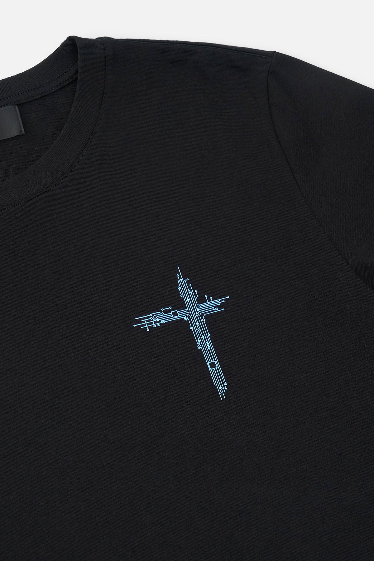 LIAM SHORT SLEEVE TEE | BLACK CIRCUIT CROSS