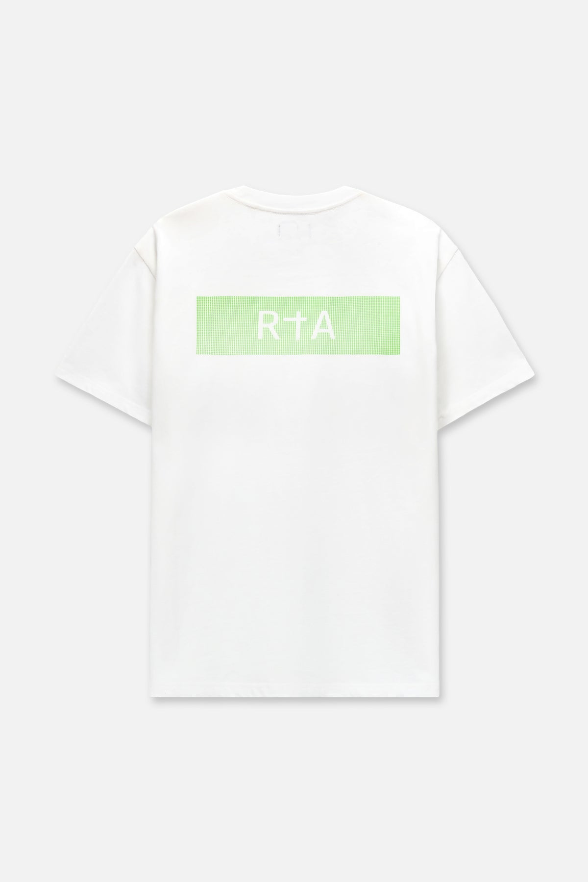 Men's White Glitch Logo T-Shirt | RTA