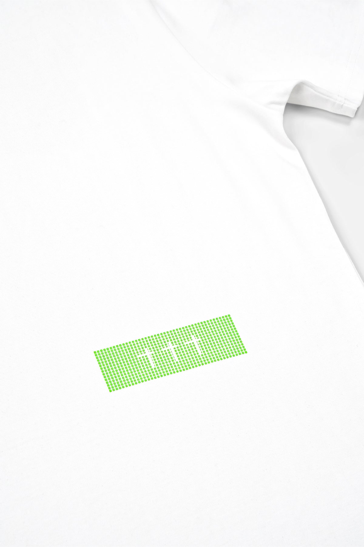 Men's White Glitch Logo T-Shirt | RTA