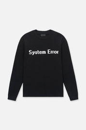 LAWRENCE LONG SLEEVE TEE | BLACK SYSTEM ERROR