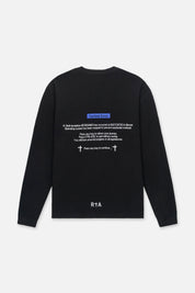 LAWRENCE LONG SLEEVE TEE | BLACK SYSTEM ERROR