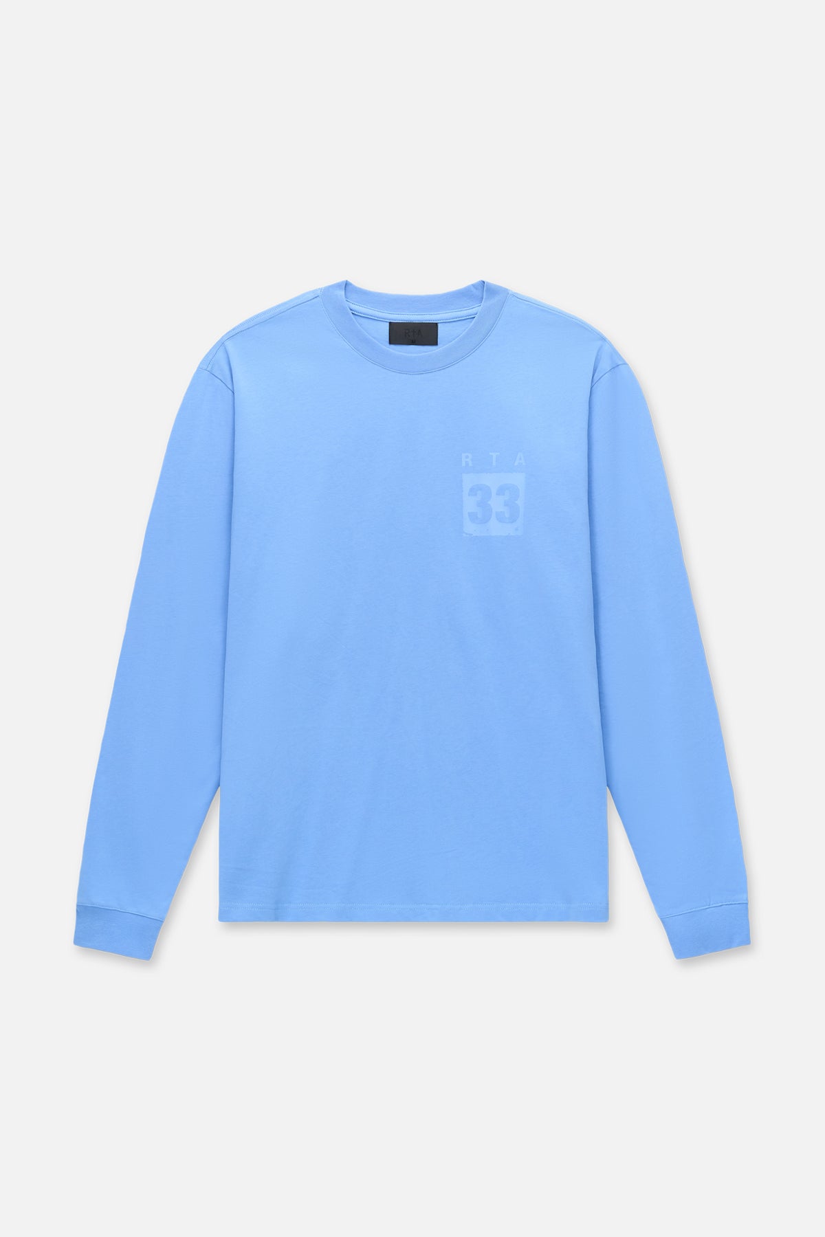Men's Blue Long Sleeve Graphic Tee | RTA
