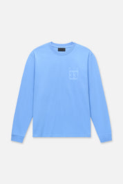 LAWRENCE LONG SLEEVE TEE | BLUE DIGITAL VINYL