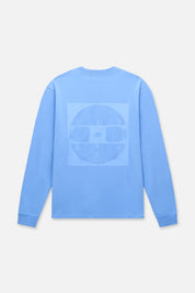 LAWRENCE LONG SLEEVE TEE | BLUE DIGITAL VINYL