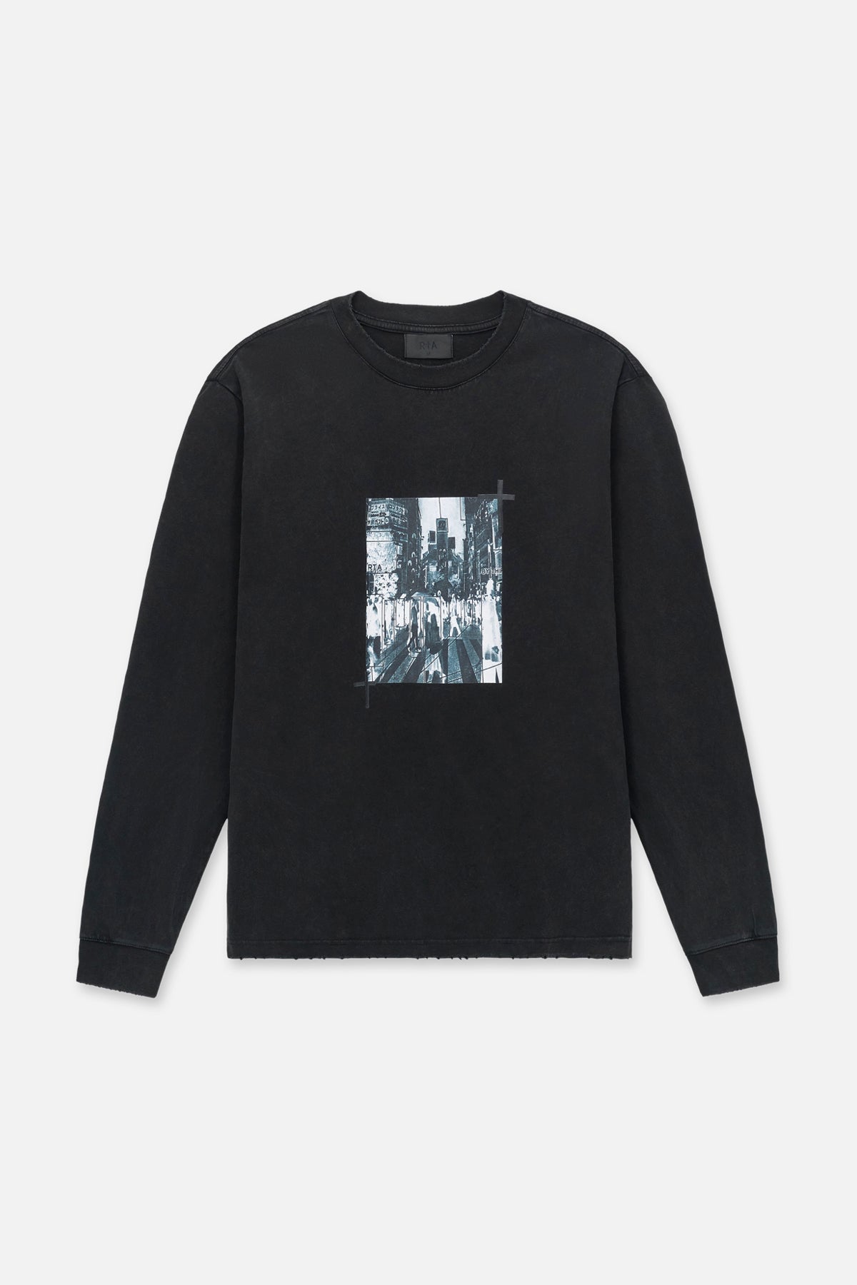 LAWRENCE LONG SLEEVE TEE | VINTAGE BLACK CCTV STREAM