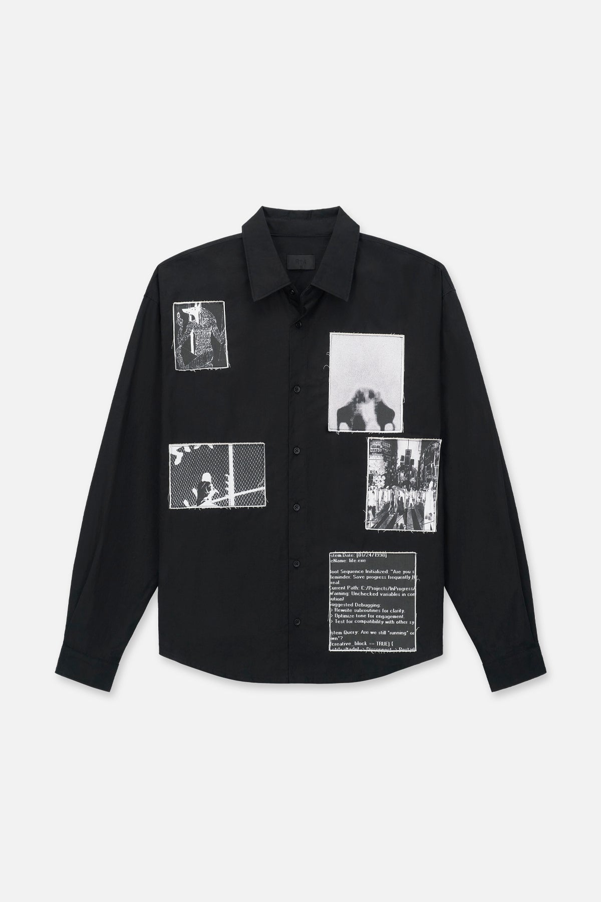 LOWELL SHIRT | BLACK VINTAGE PATCH