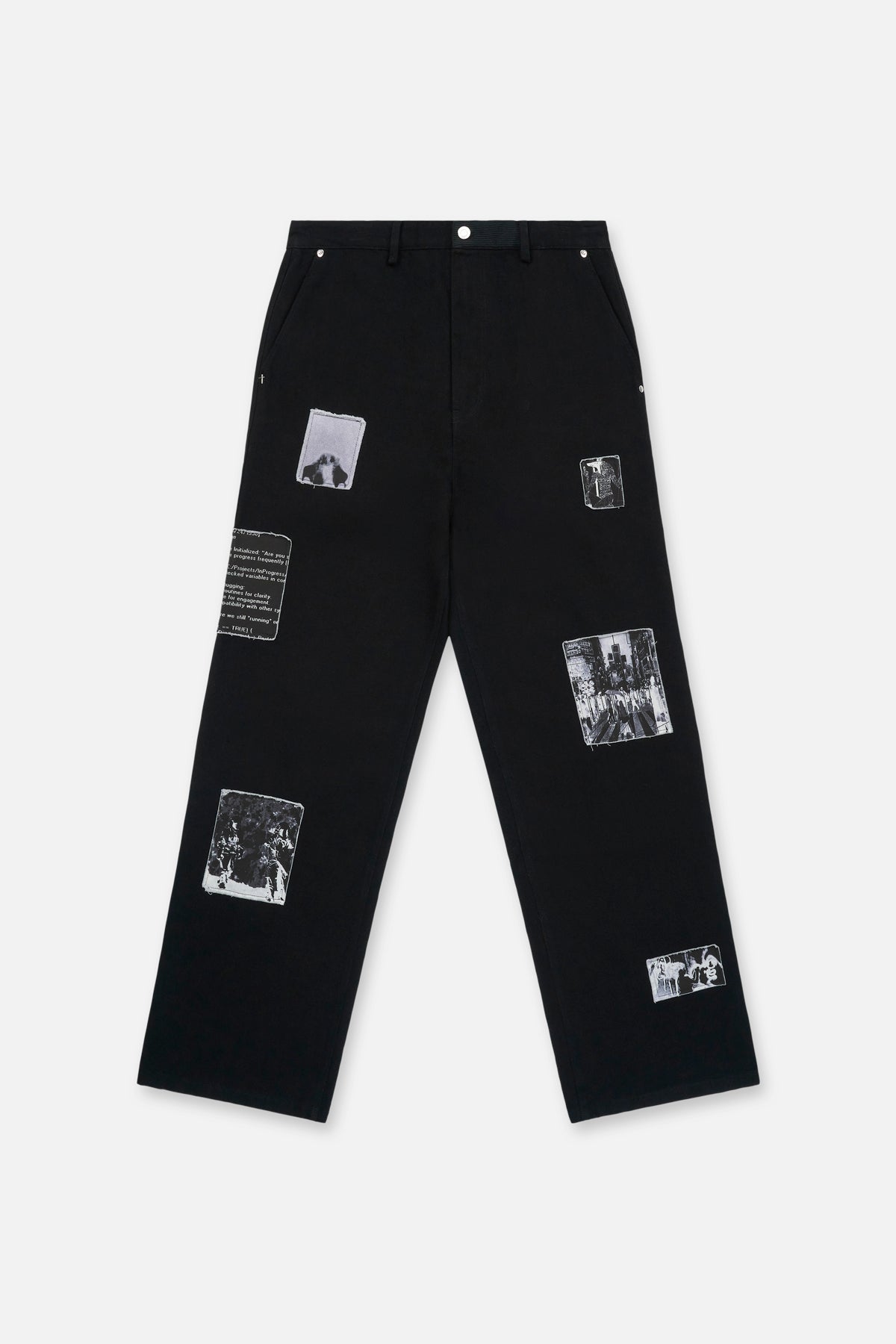 REX STRAIGHT LEG JEAN | BLACK VINTAGE PATCH