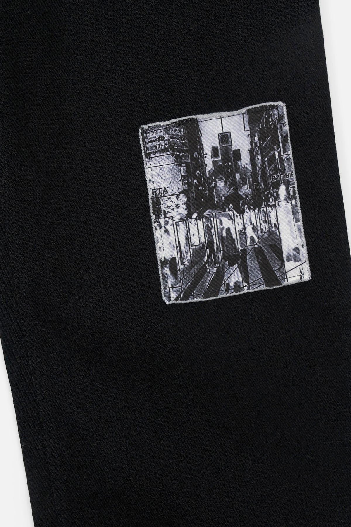 REX STRAIGHT LEG JEAN | BLACK VINTAGE PATCH