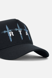 GIDEON TRUCKER HAT | BLACK TRIPLE CIRCUIT BOARD CROSS