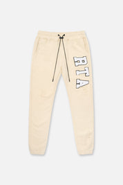 OWEN SWEATPANT | BEIGE COLLEGIATE