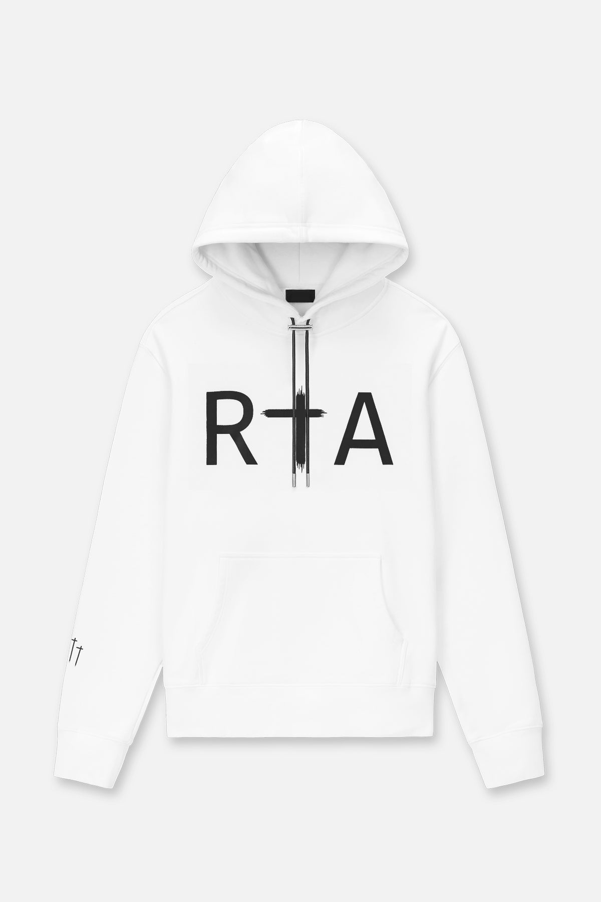 DION HOODIE | WHITE BLACK RTA