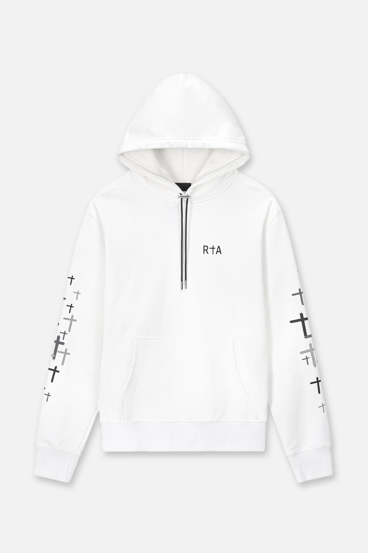 DION HOODIE | WHITE CROSSES