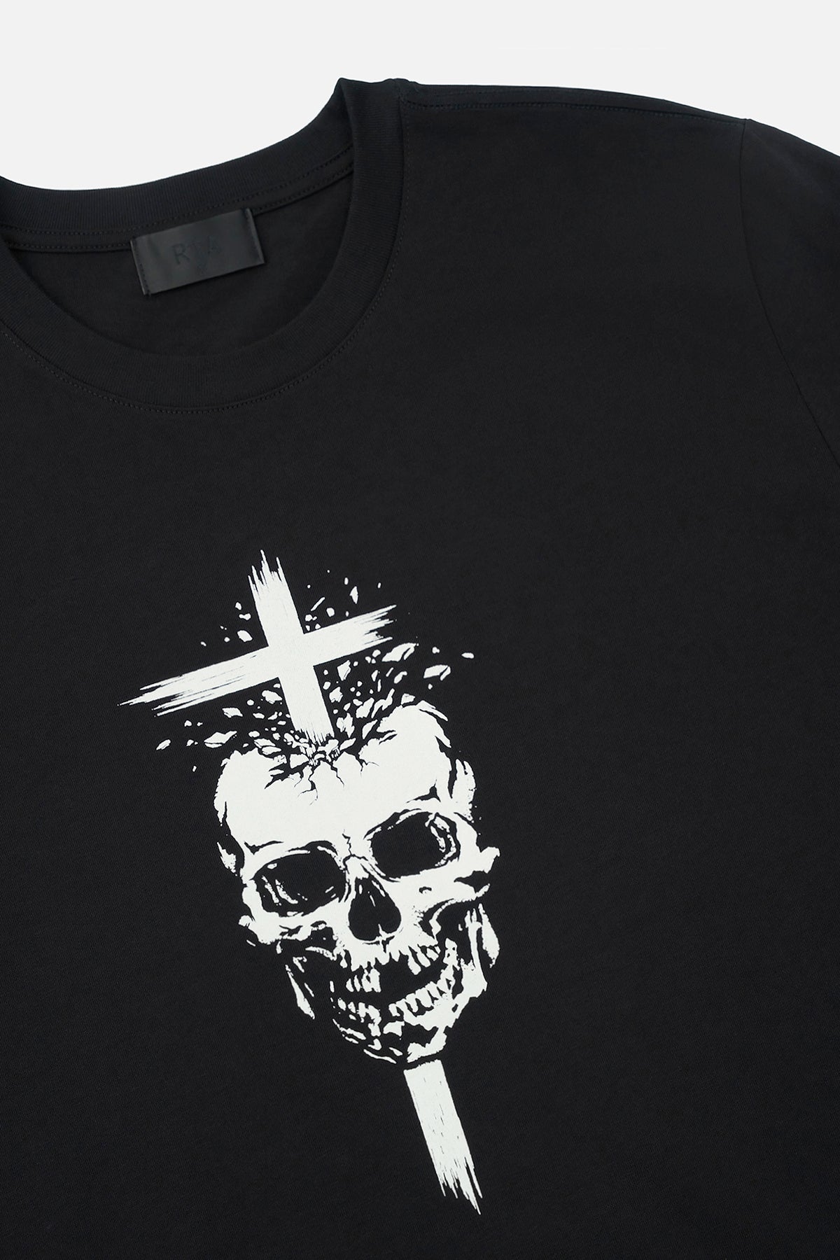 LIAM SHORT SLEEVE TEE | BLACK SKELETON HELL