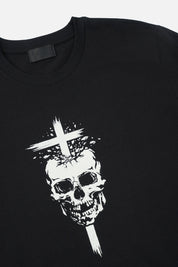 LIAM SHORT SLEEVE TEE | BLACK SKELETON HELL