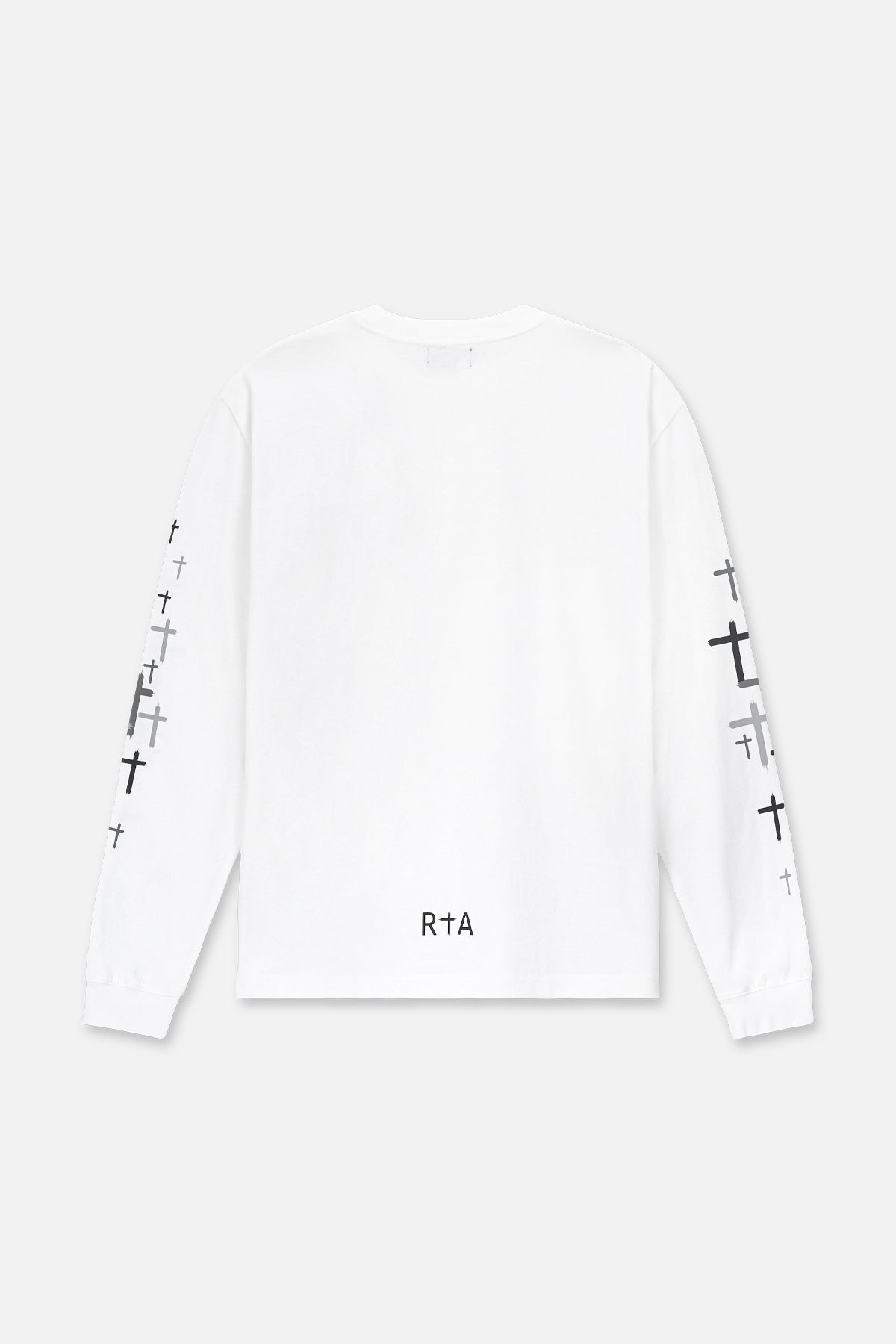 LAWRENCE LONG SLEEVE TEE | WHITE CROSSES