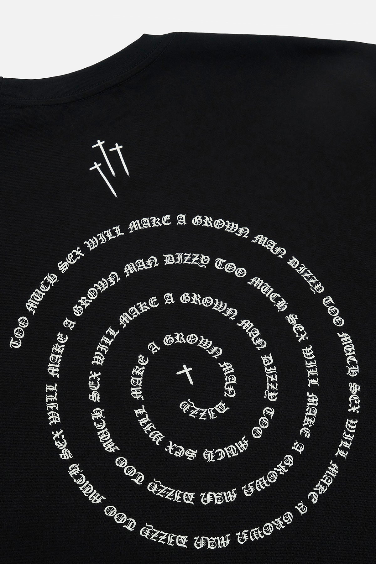 COLIN OVERSIZED TEE | BLACK SPIRAL RTA