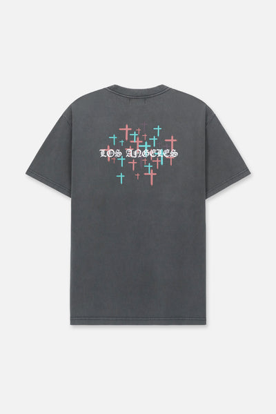 Men's Black Oversized Graphic Tee | RTA