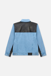 CEDRIC DENIM JACKET | BLUE PINSTRIPE COMBO