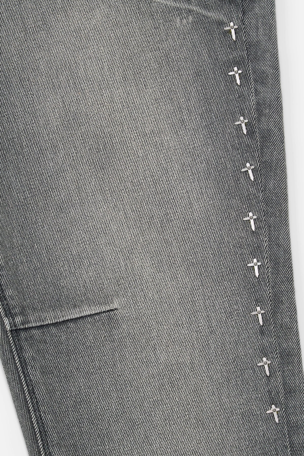 BRYANT SKINNY JEAN | IRON HAZE SIDE CROSS