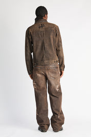 FRANCO WIDE LEG JEAN | MOCHA DRIFT CROSS CUT