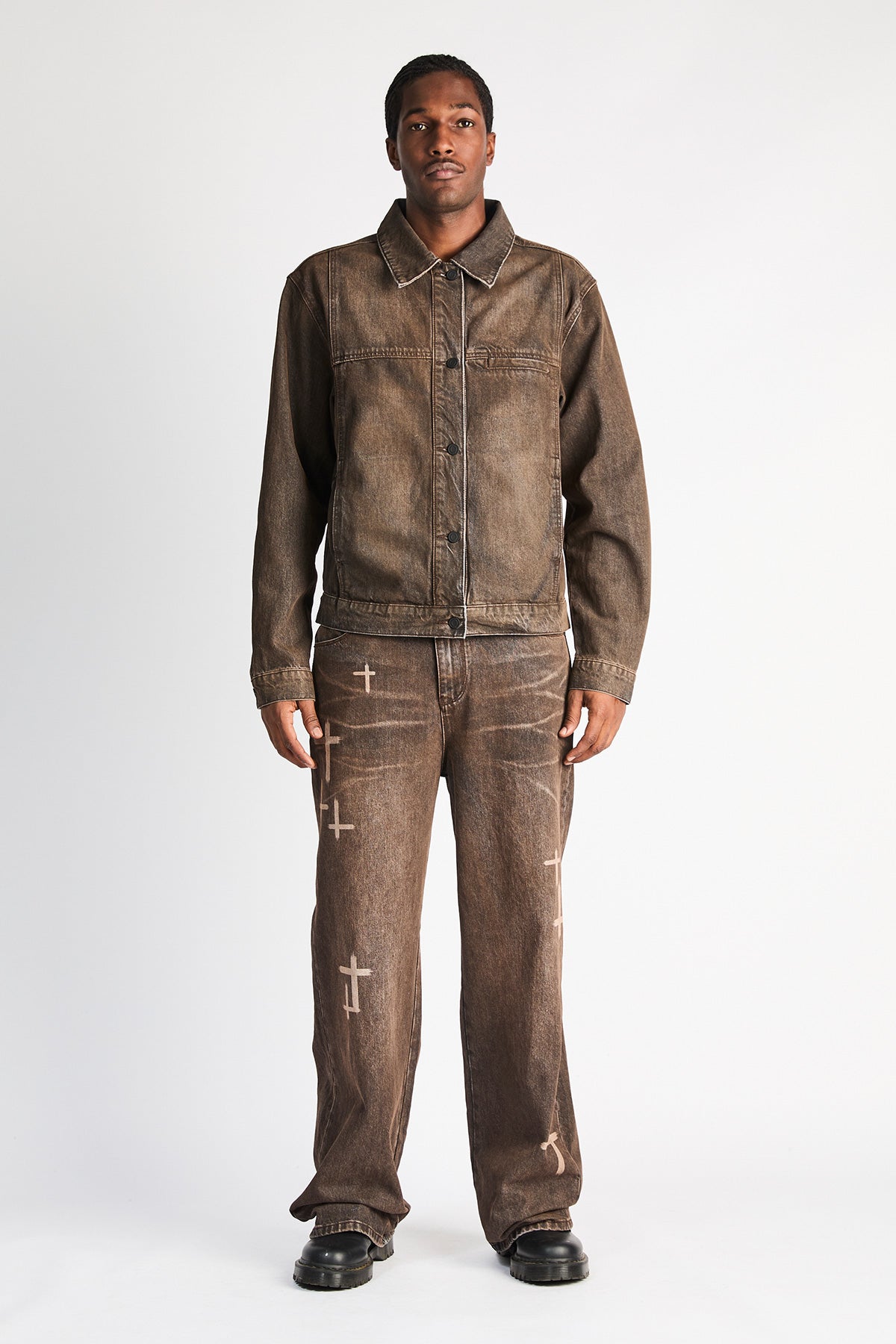 FRANCO WIDE LEG JEAN | MOCHA DRIFT CROSS CUT