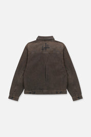 VALENTIANO DENIM JACKET | MOCHA DRIFT