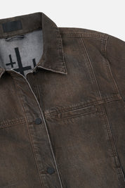VALENTIANO DENIM JACKET | MOCHA DRIFT