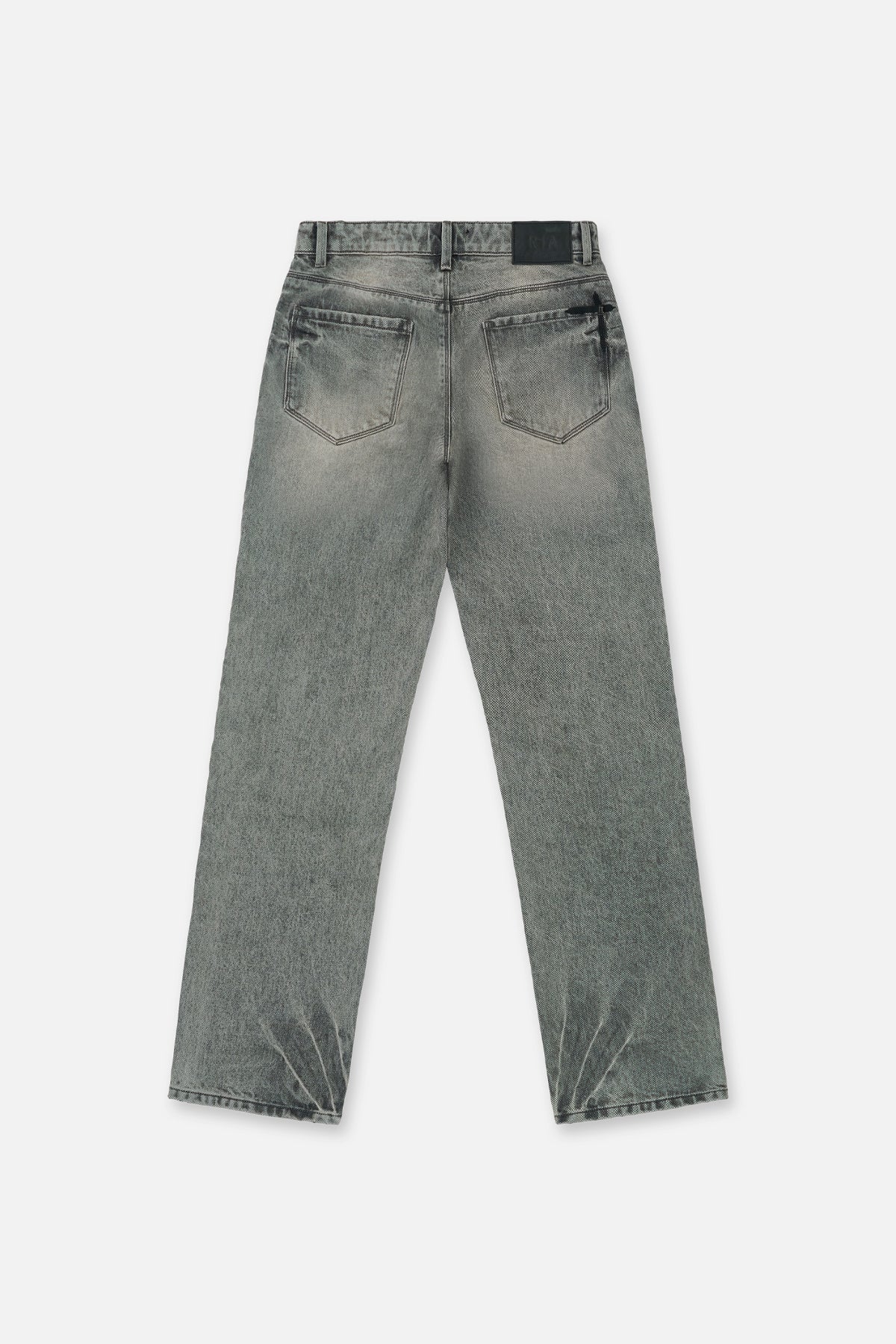 Iron Haze Grey Ricardo Slim Carpenter Jeans with Vintage Wash - Back View | RTA