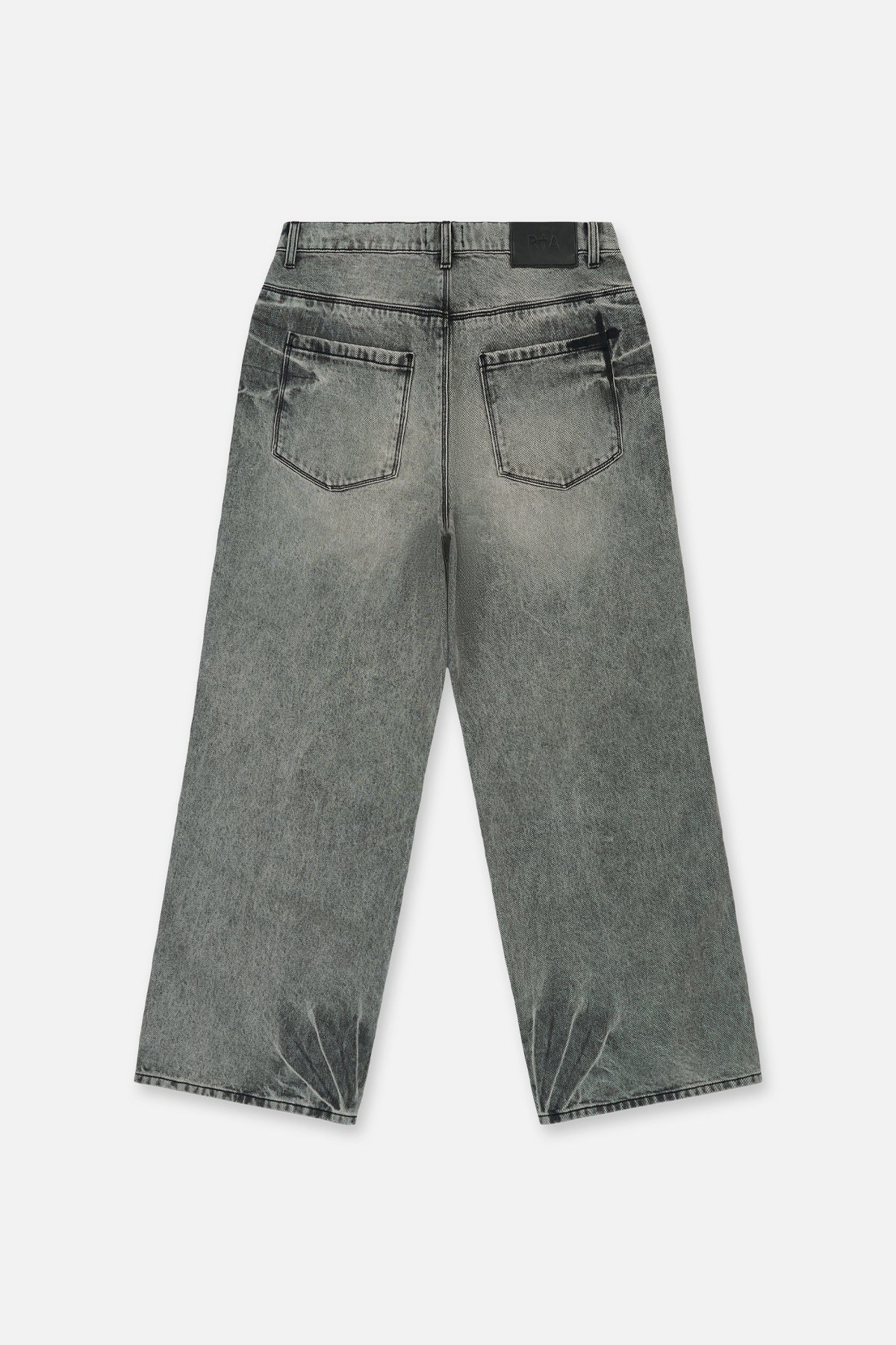 Iron Haze Denim Franco Wide Leg Jeans - Back View | RTA