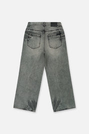 Iron Haze Denim Franco Wide Leg Jeans - Back View | RTA