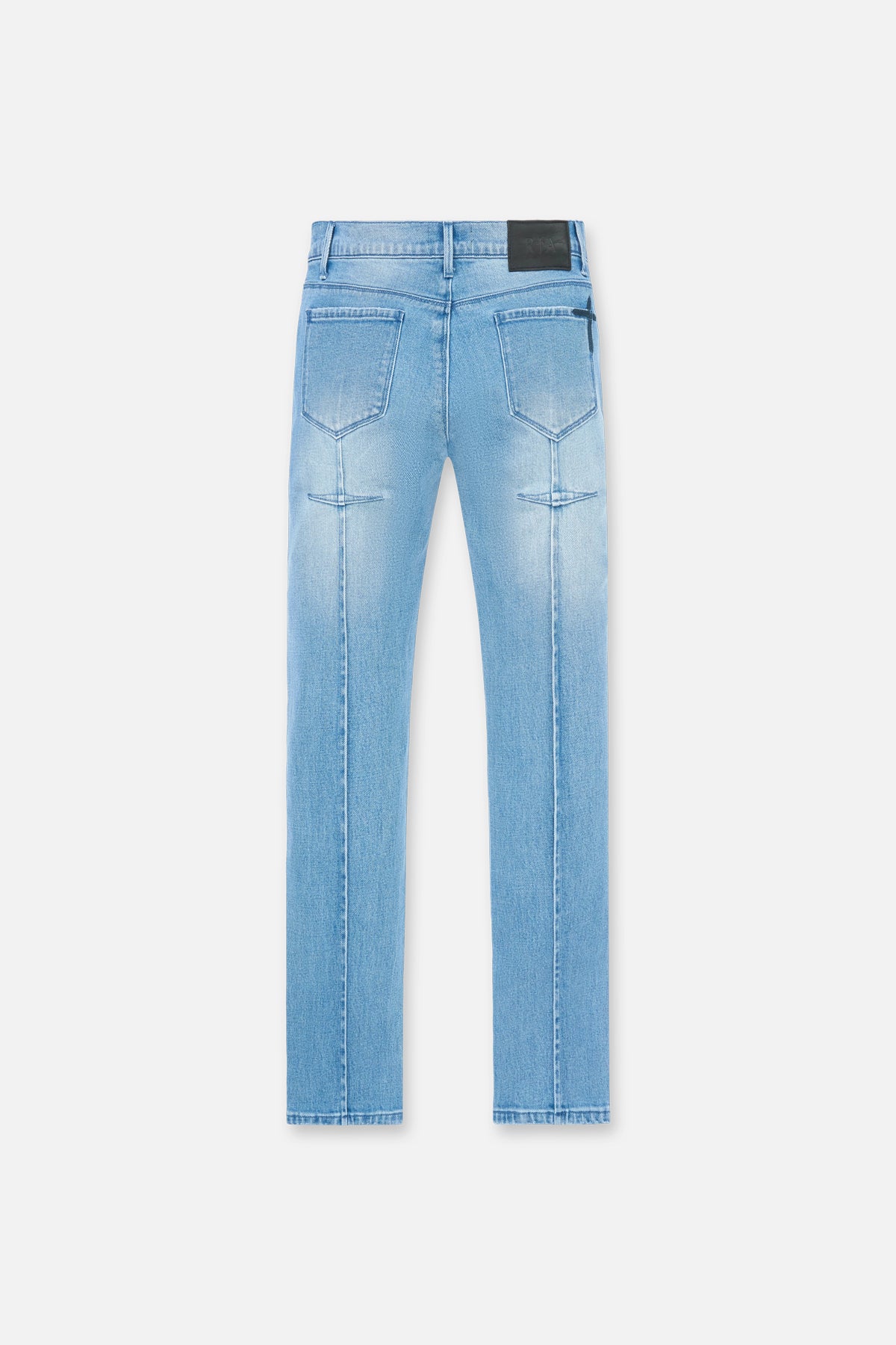 Glacier Blue Clayton Skinny Jeans with Cross Triad - Back View | RTA