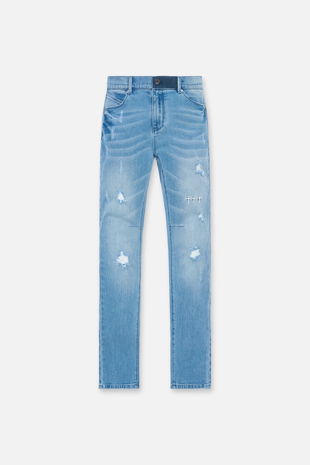 BRYANT SKINNY JEAN | GLACIER BLUE CROSS TRIAD
