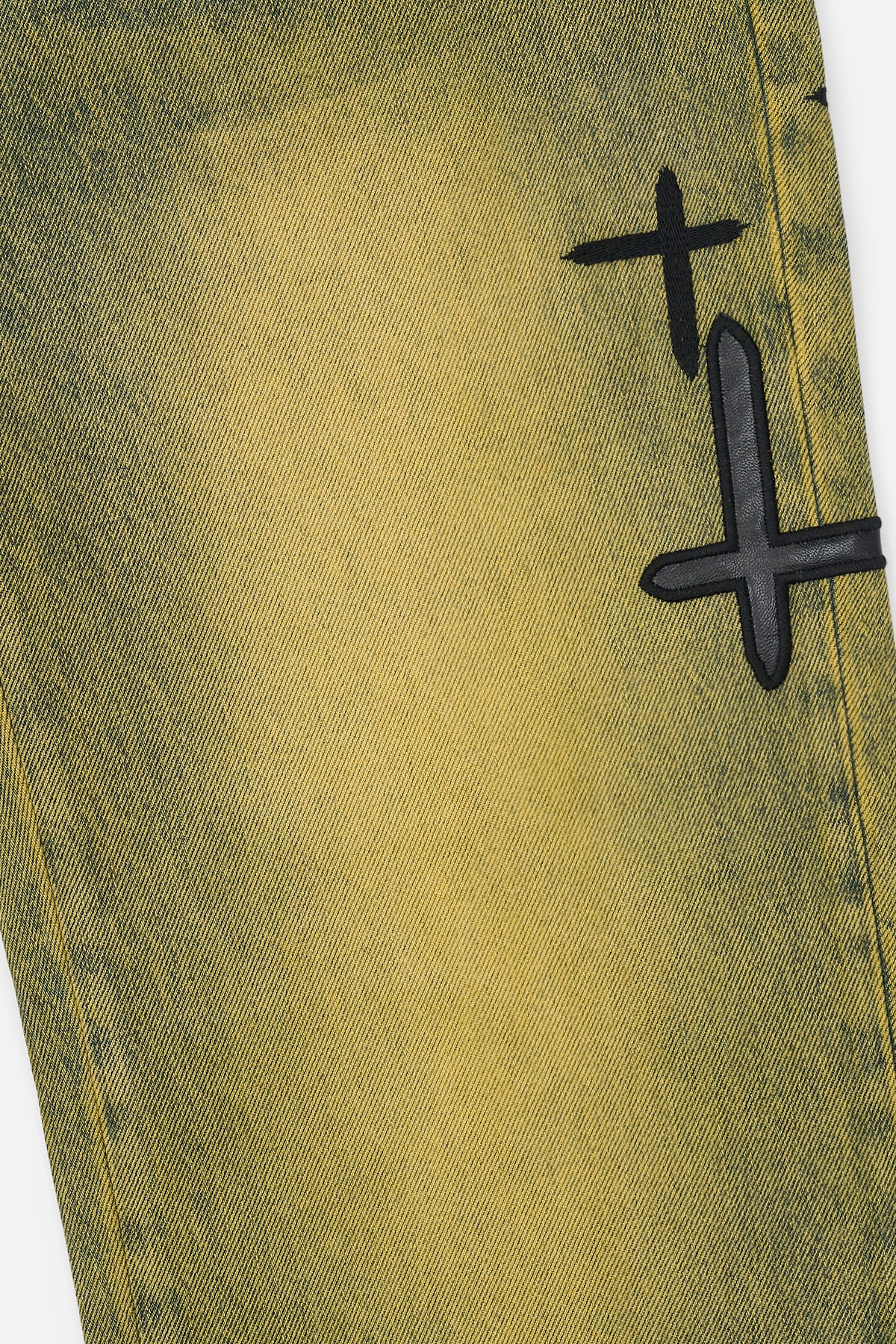 JONAS STRAIGHT LEG JEAN | SAGE TINT CROSS PATCH