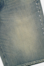 Dawn Wave Denim with Cross Rivets - Side Seam Detail | RTA